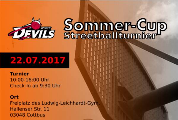 Streetballturnier am 22. Juli in Cottbus