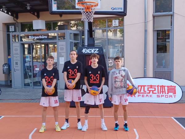 Alex als Auswahlspieler beim 3x3 Turnier